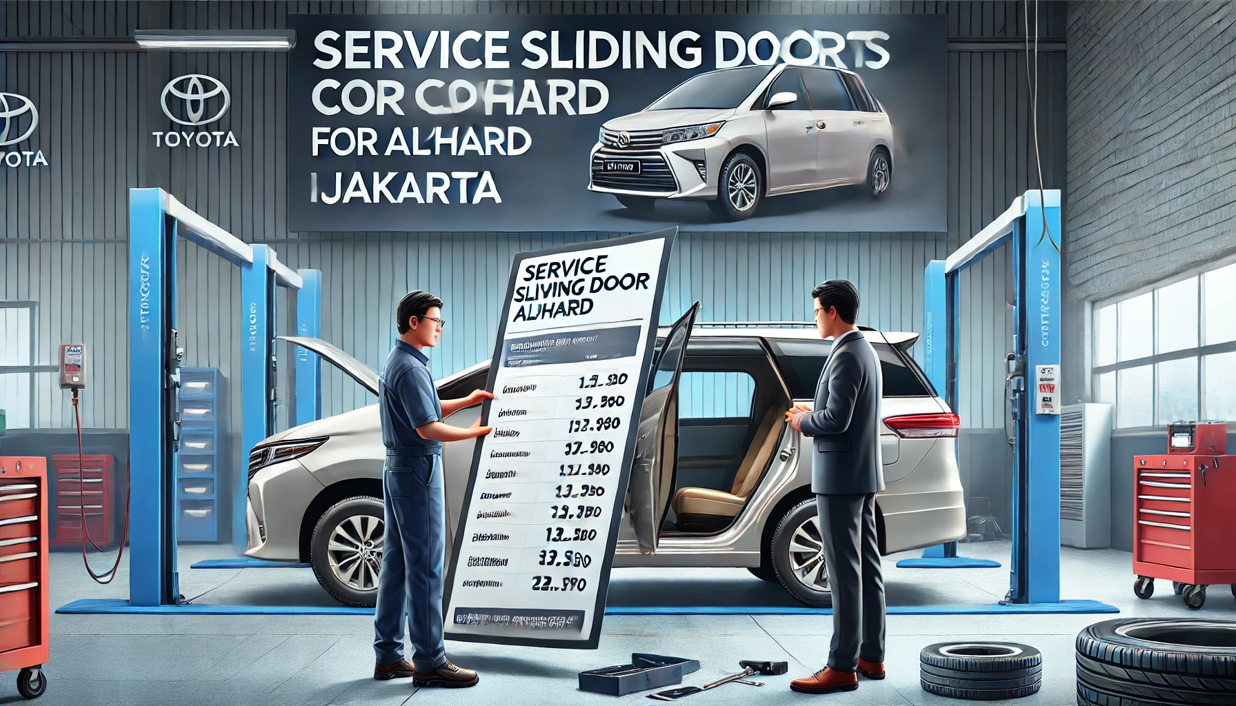 Biaya Service Sliding Door Alphard di Jakarta