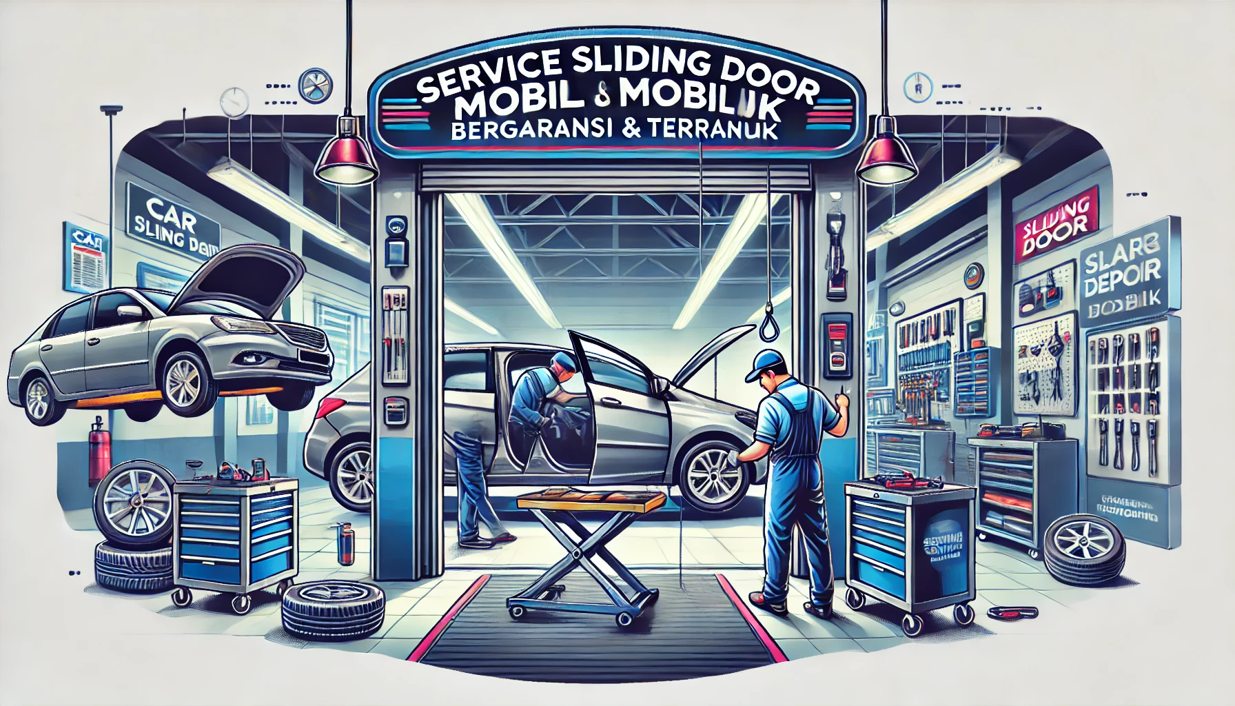 Service Sliding Door Mobil Bergaransi & Terbaik