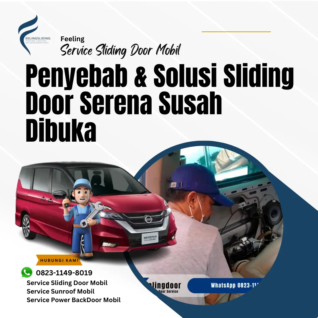Penyebab & Solusi Sliding Door Serena Susah Dibuka