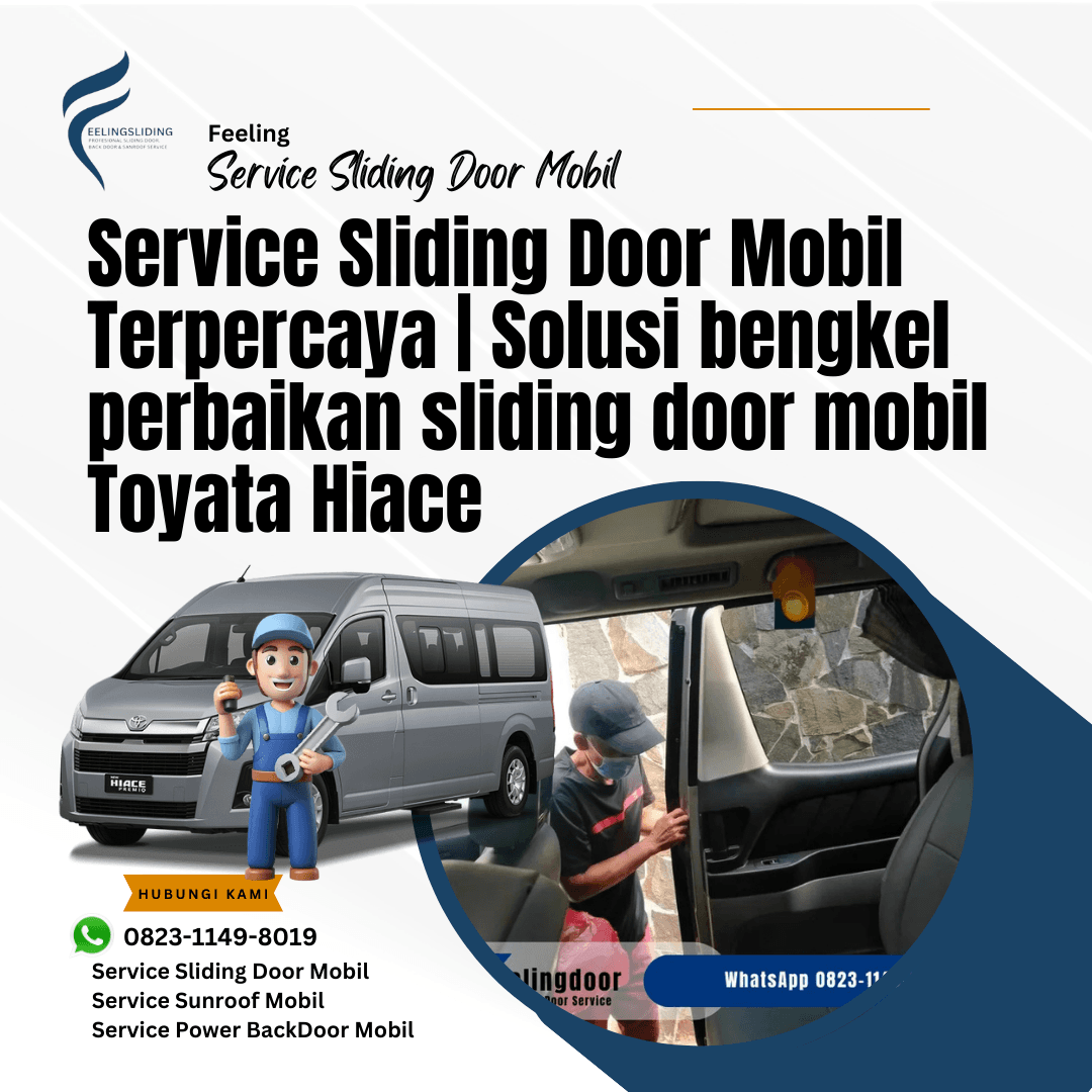 Service Sliding Door Mobil Toyota Hiace