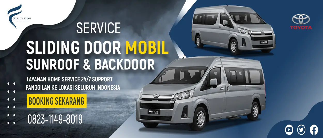 Service Sliding Door Mobil Toyota Hiace