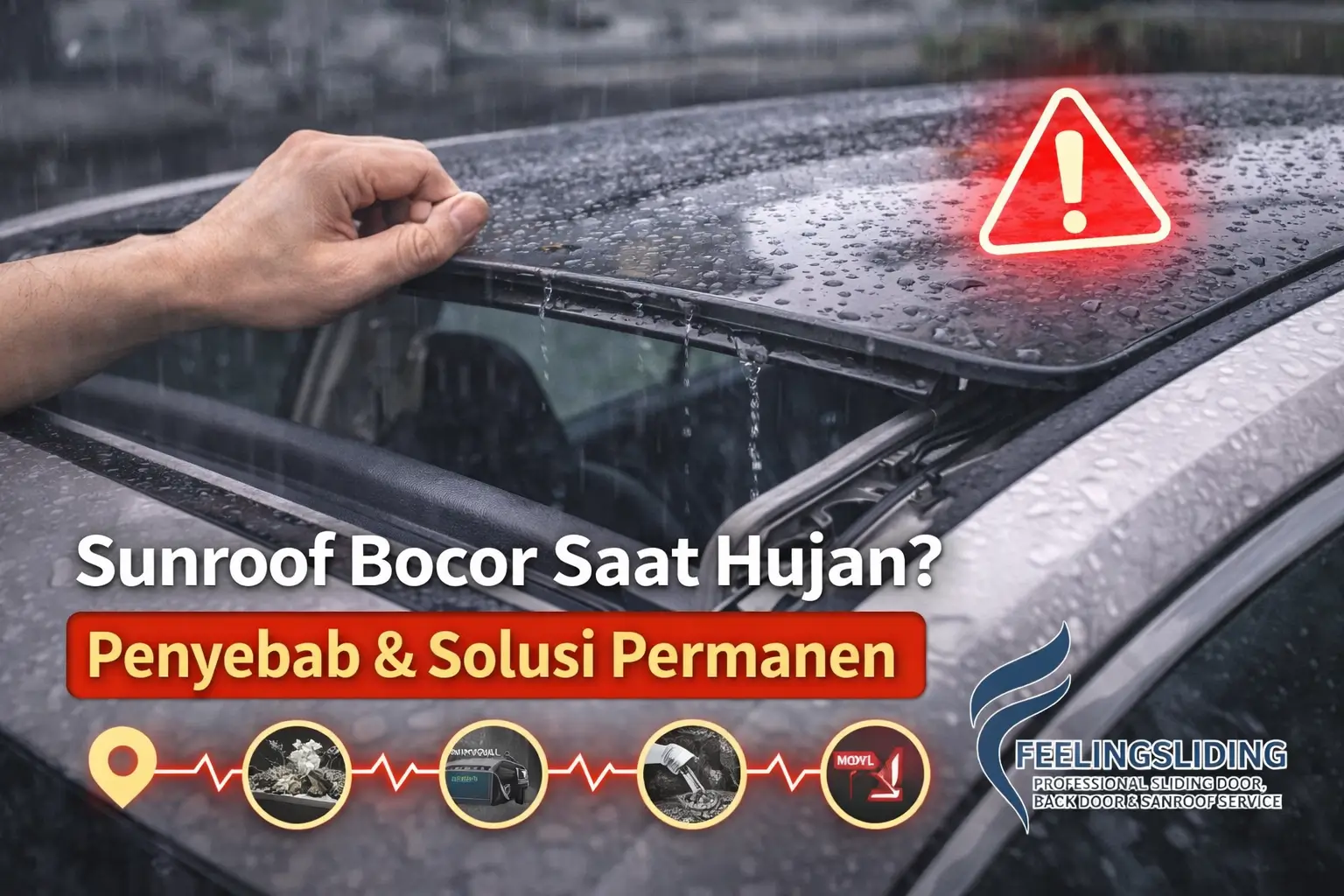 Sunroof Bocor Saat Hujan Penyebab dan Solusi Permanen