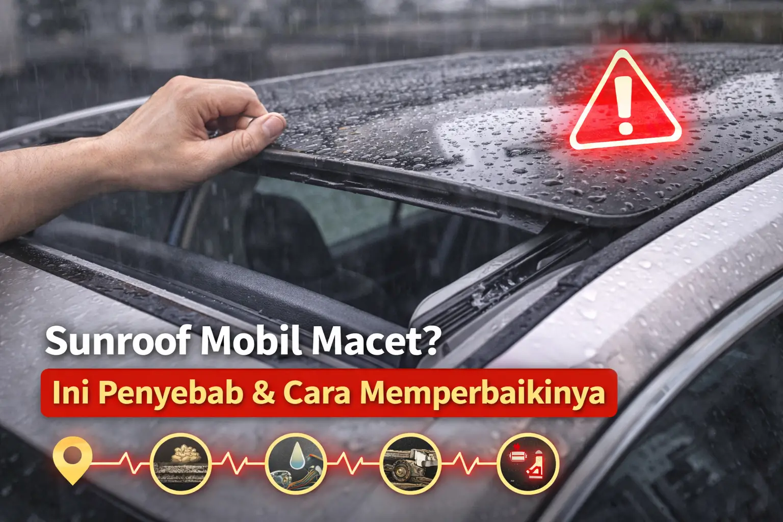 Sunroof Mobil Macet Ini Penyebab & Cara Memperbaikinya