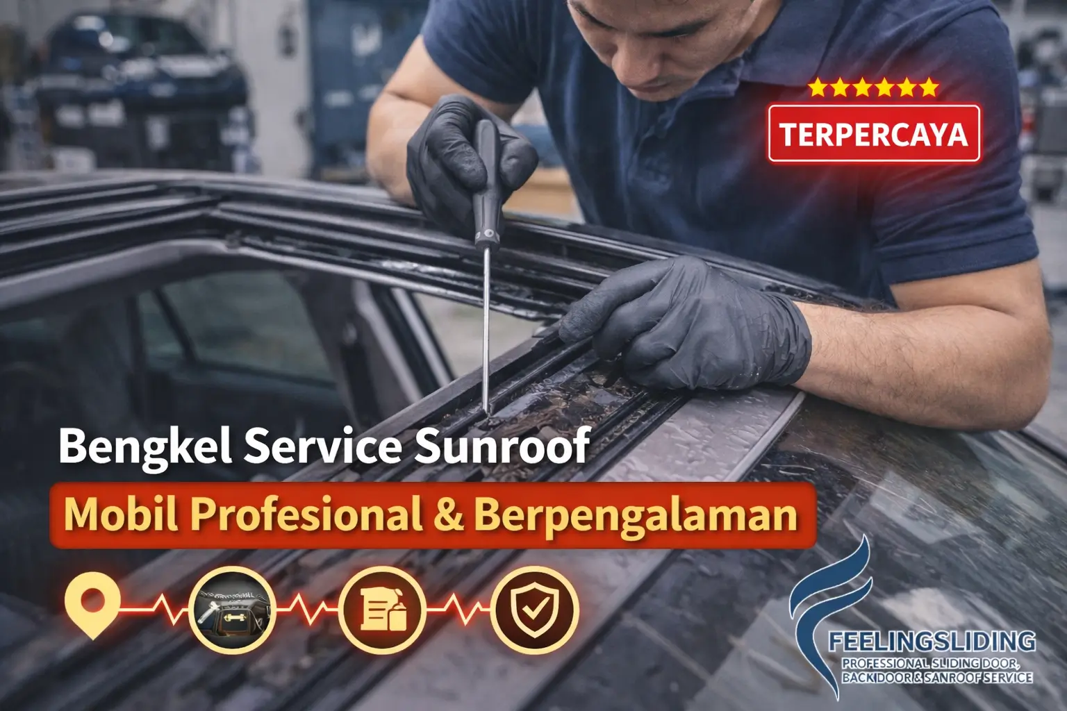Bengkel Service Sunroof Mobil Profesional