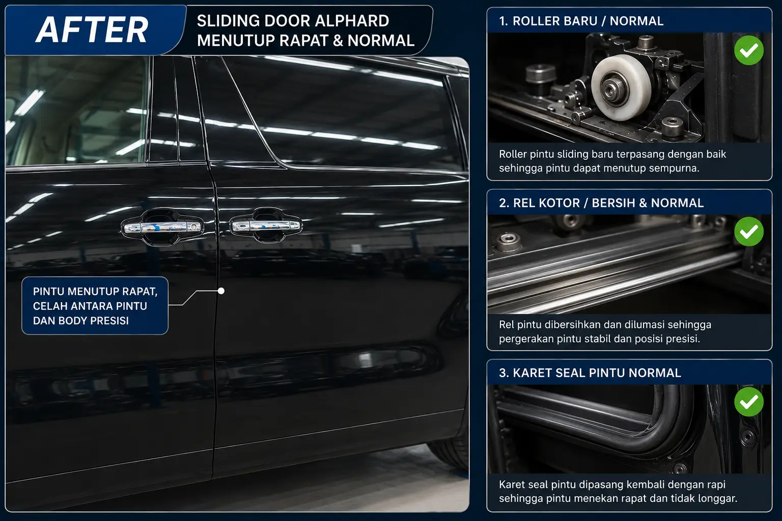 After Service Sliding Door Alphard