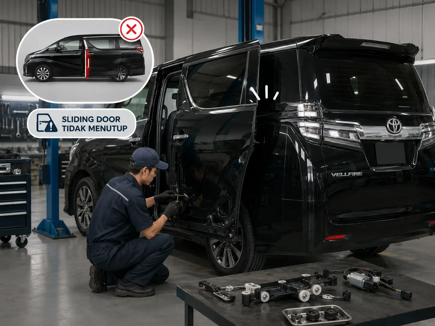 Service Sliding Door Mobil
