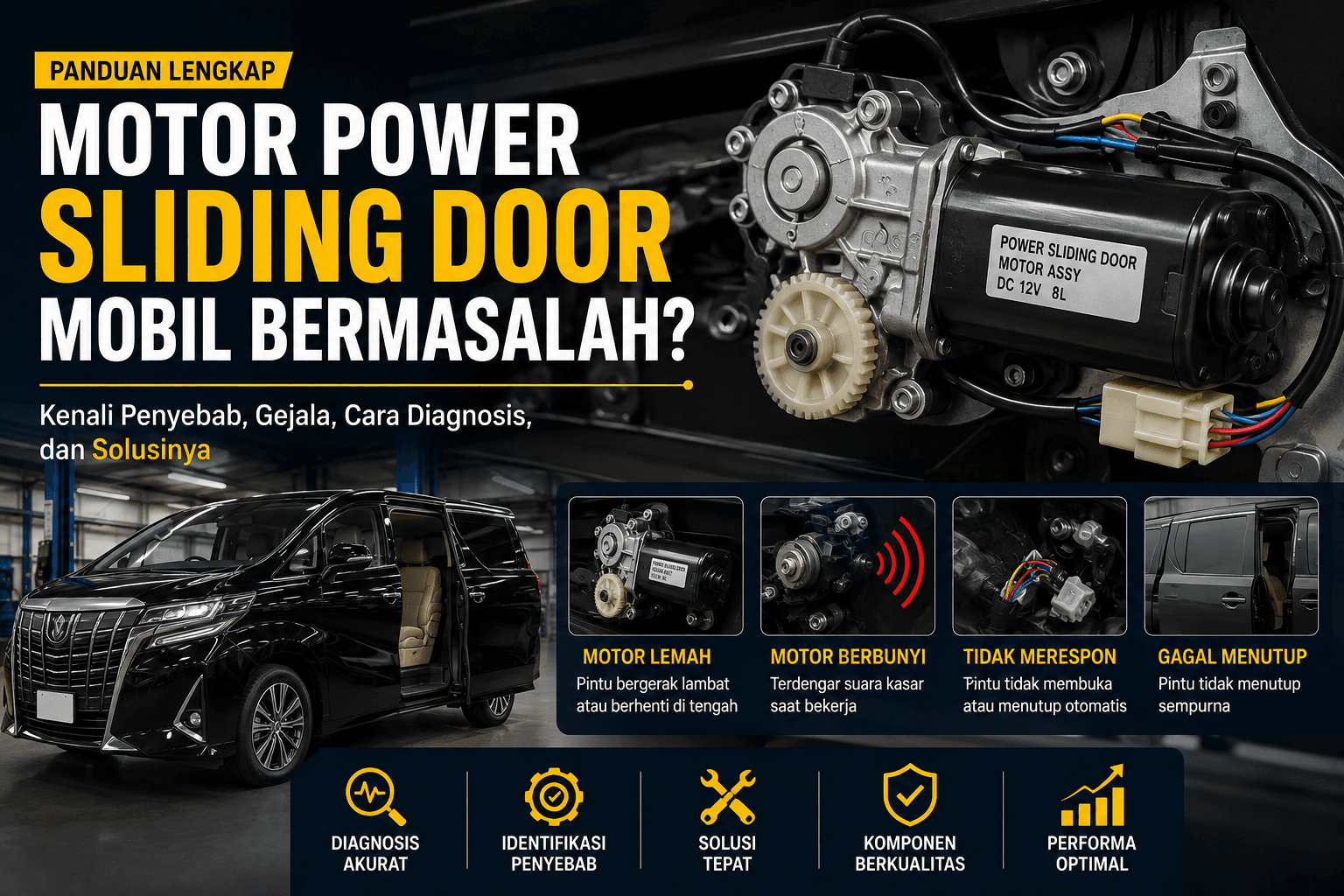 Motor Power Sliding Door Mobil Bermasalah