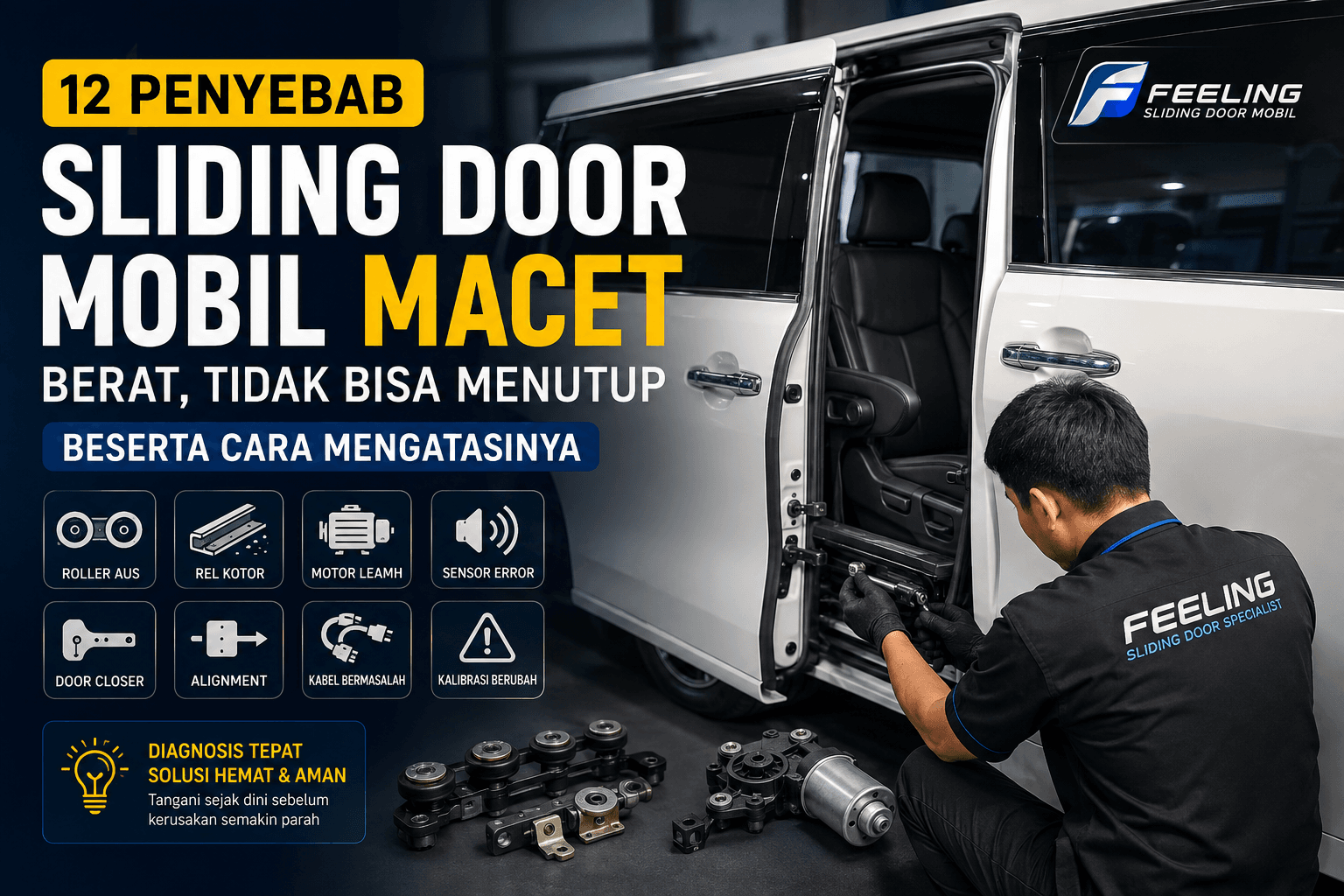 Penyebab Sliding Door Mobil Macet, Berat, atau Tidak Bisa Menutup Beserta Cara Mengatasinya