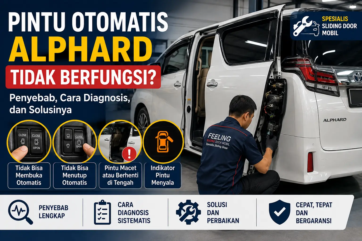 Pintu Otomatis Alphard Tidak Berfungsi