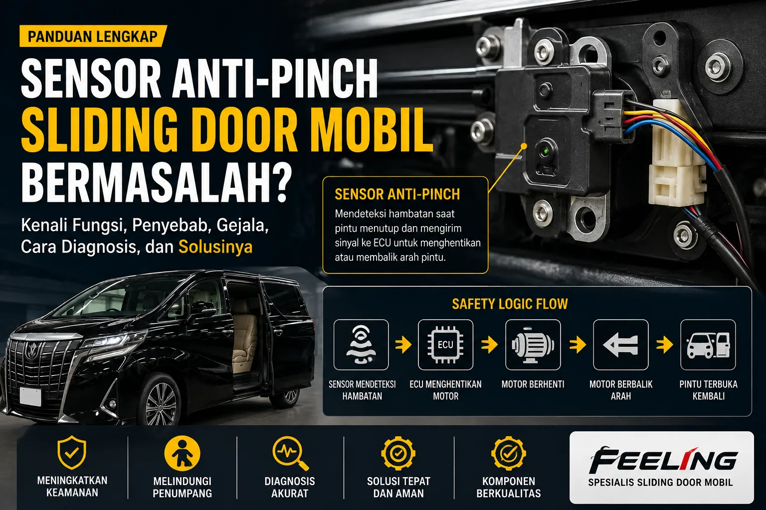 Sensor Anti-Pinch Sliding Door Mobil Bermasalah Penyebab & Solusinya
