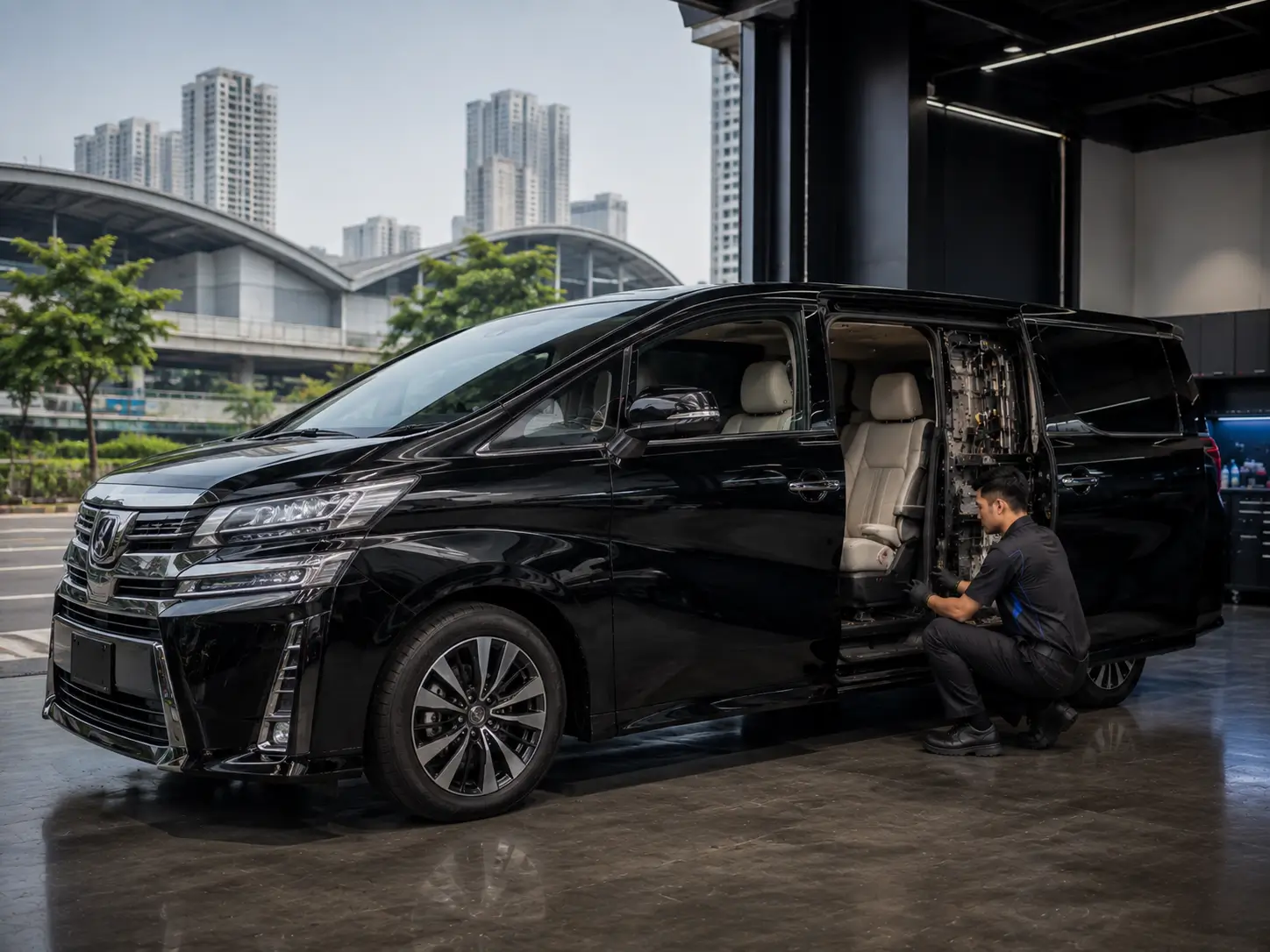 Service sliding door mobil Bekasi