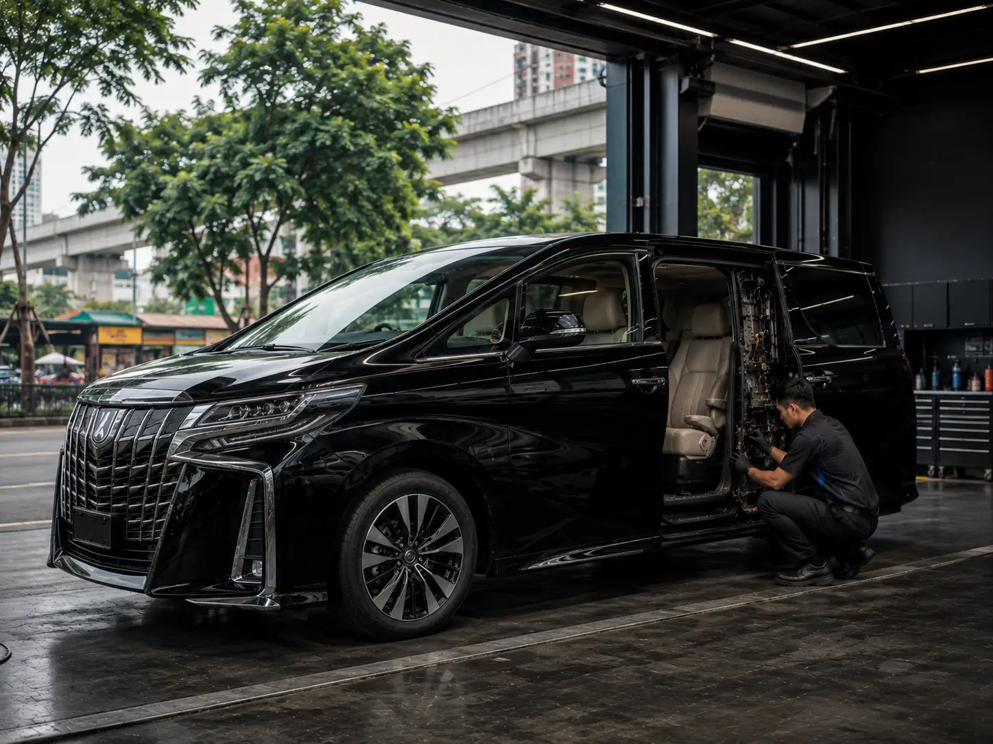 Service sliding door mobil Depok