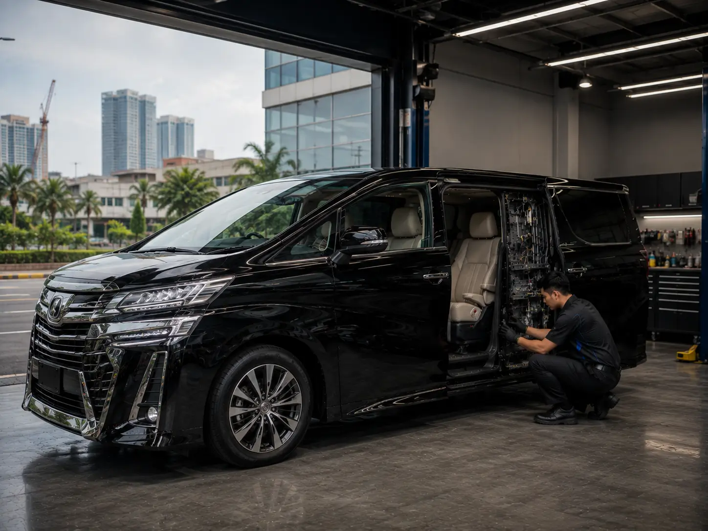 Service sliding door mobil Tangerang