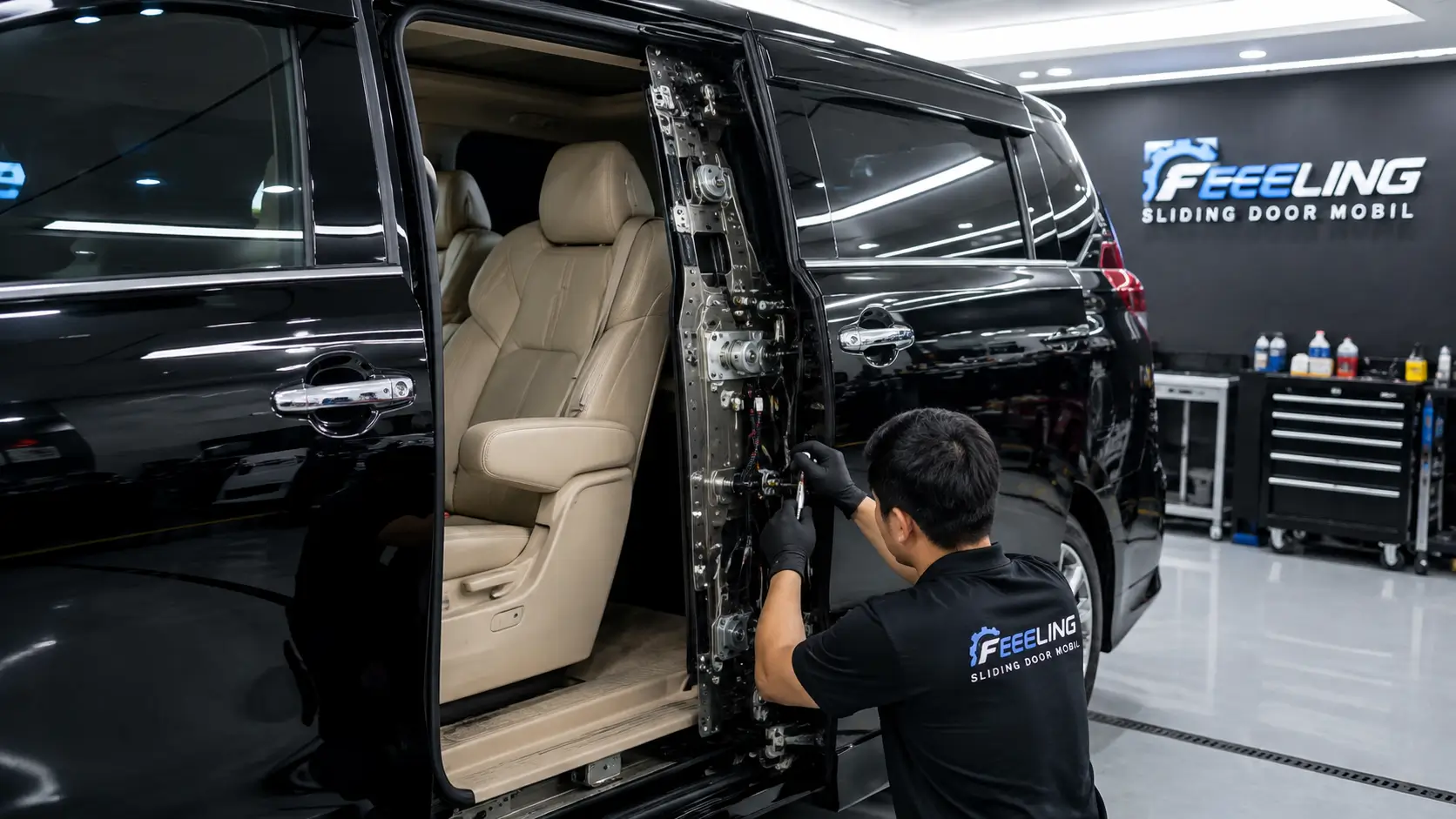 Sliding door mobil bunyi saat dibuka atau ditutup
